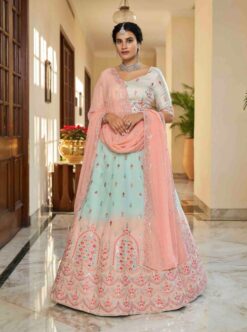 Shubhkala Bridesmaid Art Silk Wedding Wear Lehenga Choli