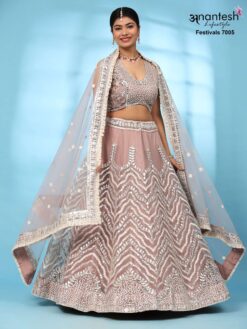 Sumshy Anantesh Lucknowi Premium Net Lehenga Choli