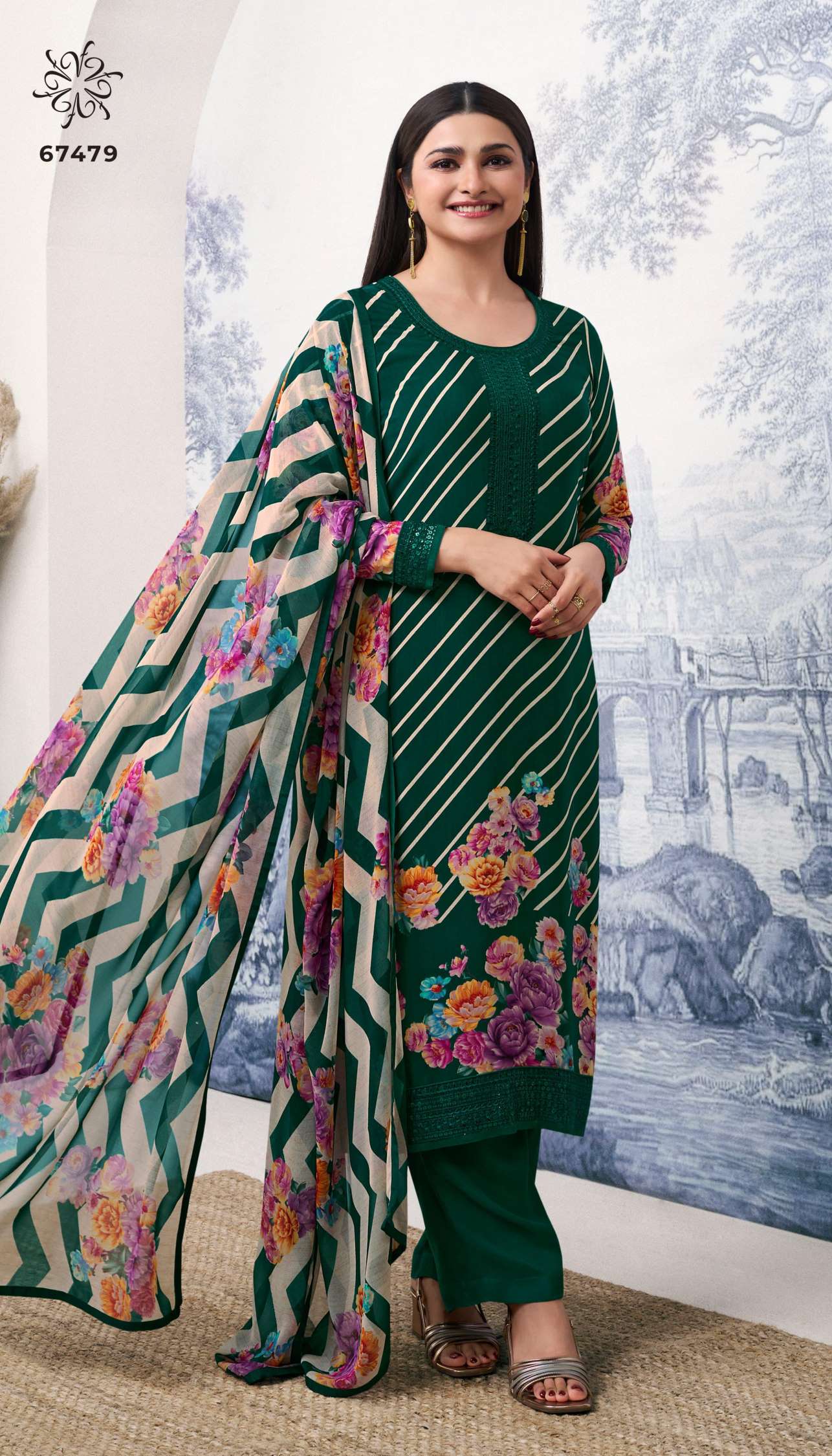 Sumshy Silkina Royal Crepe Digital Printed Readymade Dress