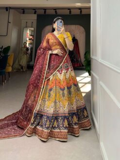 Sumshy Wedding Wear Printed Vaishali Silk Lehenga Choli