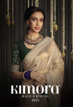 Kimora Kajal Wedding Wear Soft Tissue Organza Silk Sarees