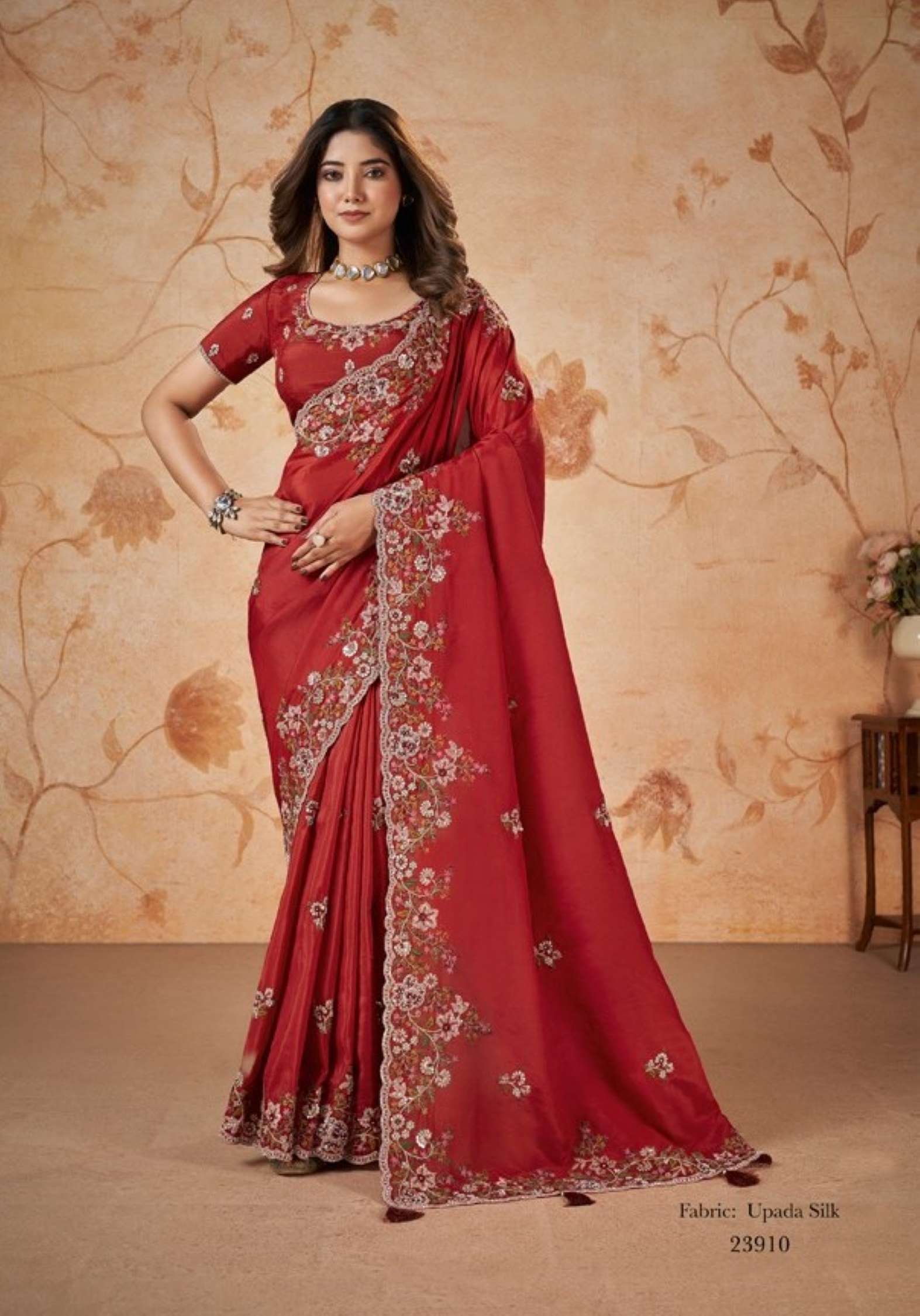 Mahotasav Dakshika Party Wear Satin Chiffon Silk Sarees