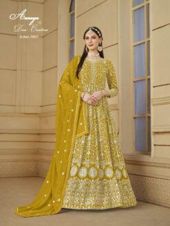 Sumshy Aanaya Faux Georgette With Embroidery Work Gown