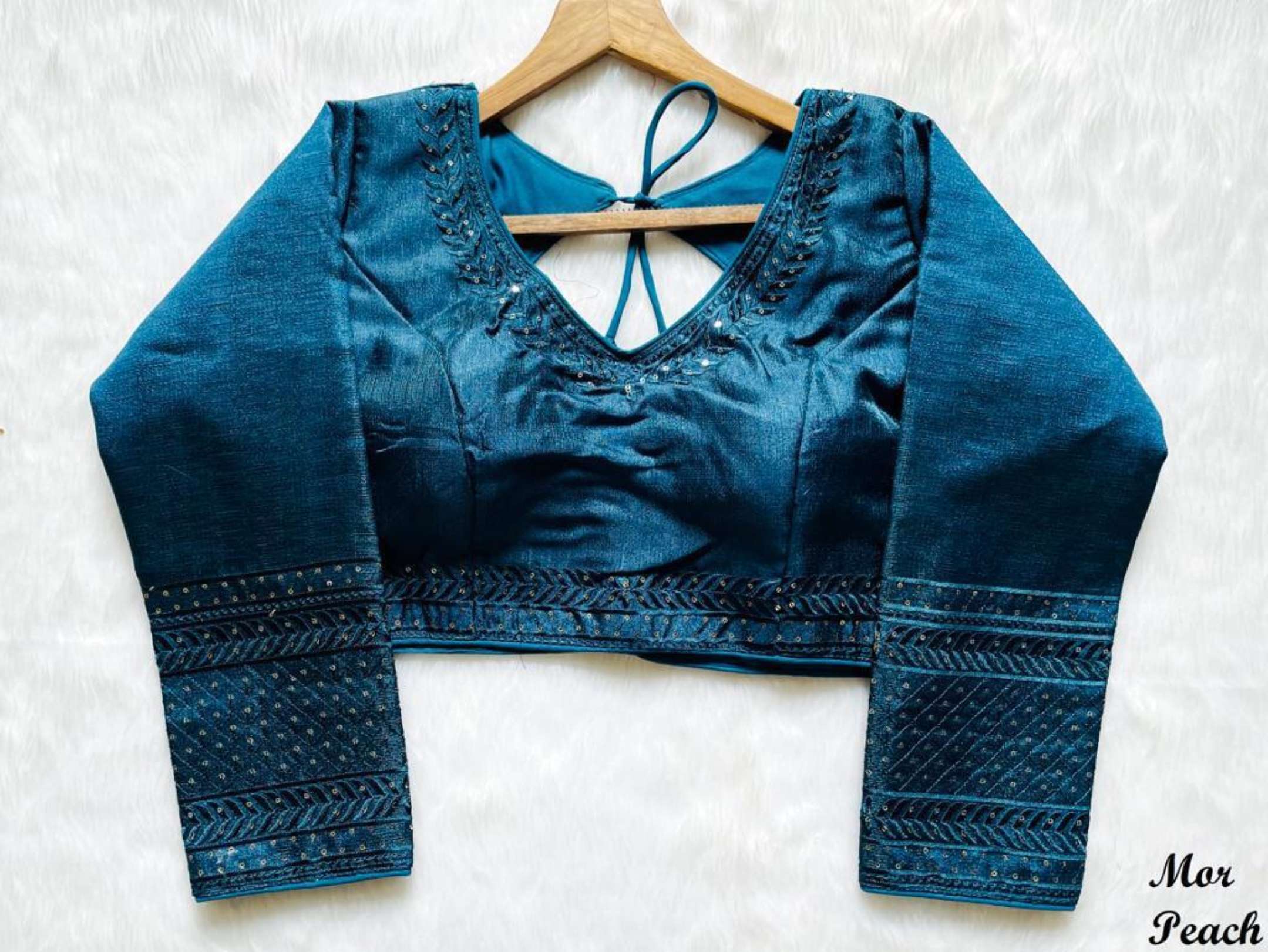 Sumshy Wedding Wear Sequence Milan Silk Blouse Online