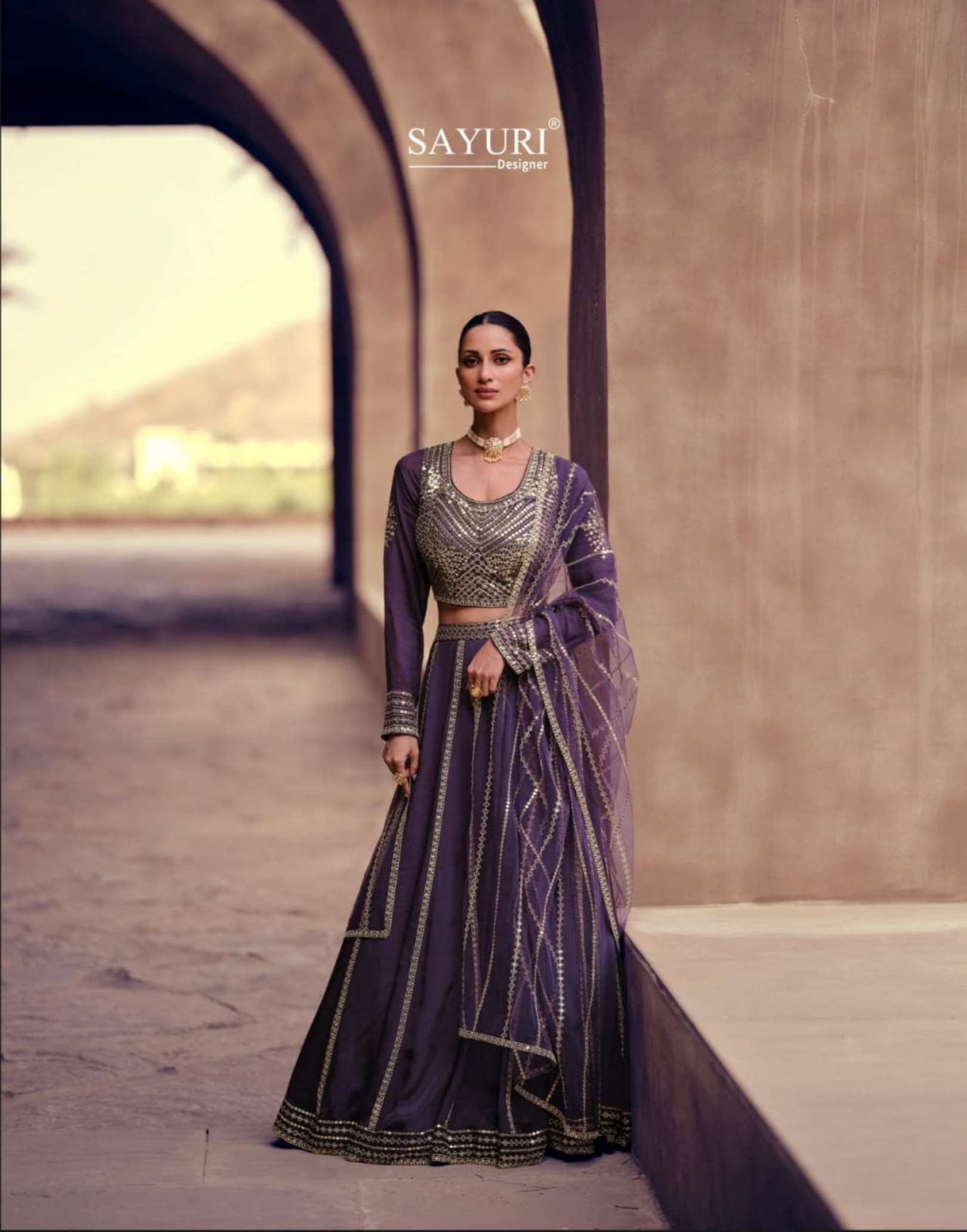 Sayuri Riwayaat Designer Real Chinon Silk Lehenga Choli