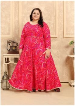 Moksh Plus Size Vol 1 Printed Premium Rayon Gown