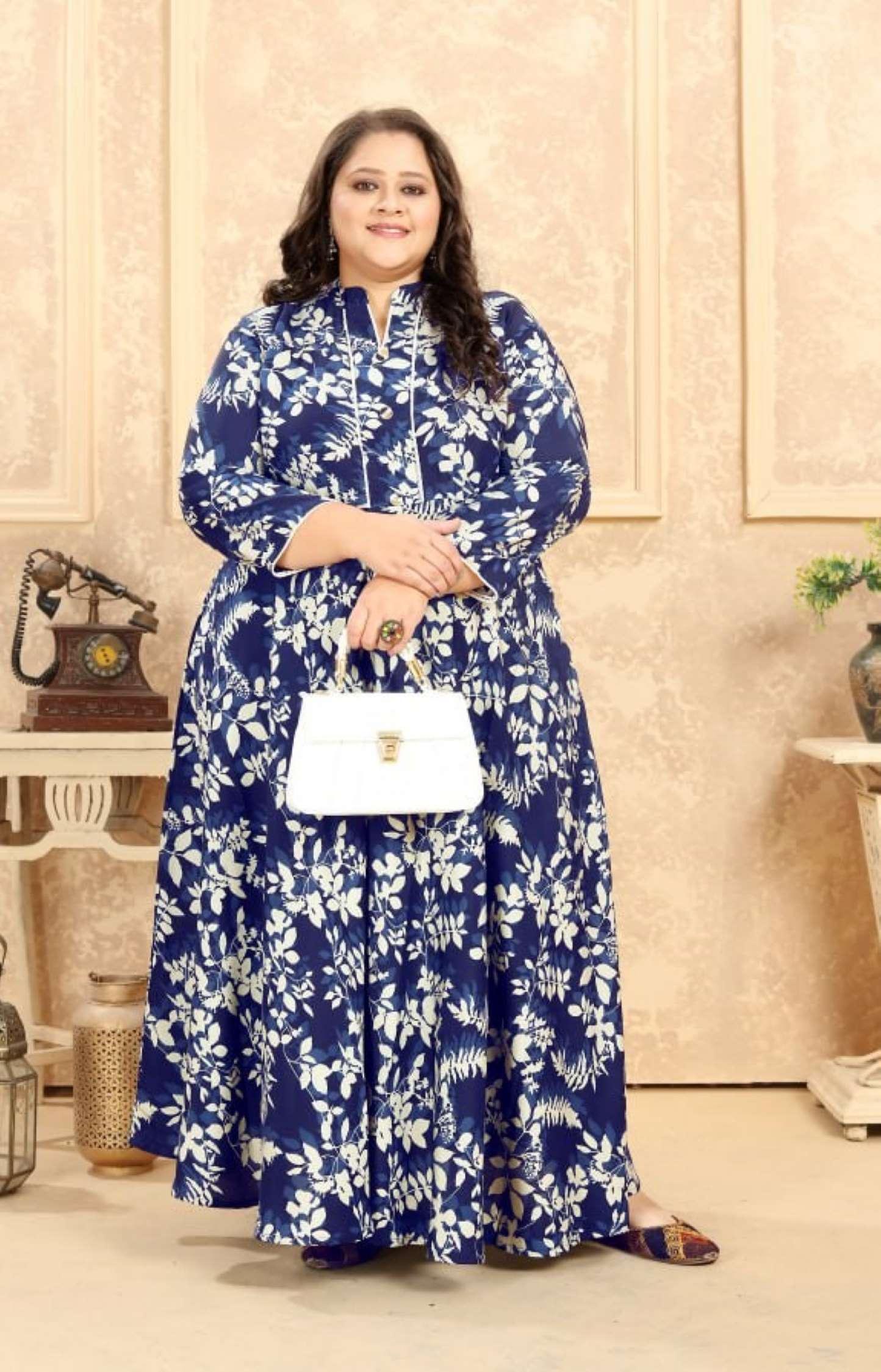 Moksh Plus Size Vol 2 Printed Premium Rayon Gown
