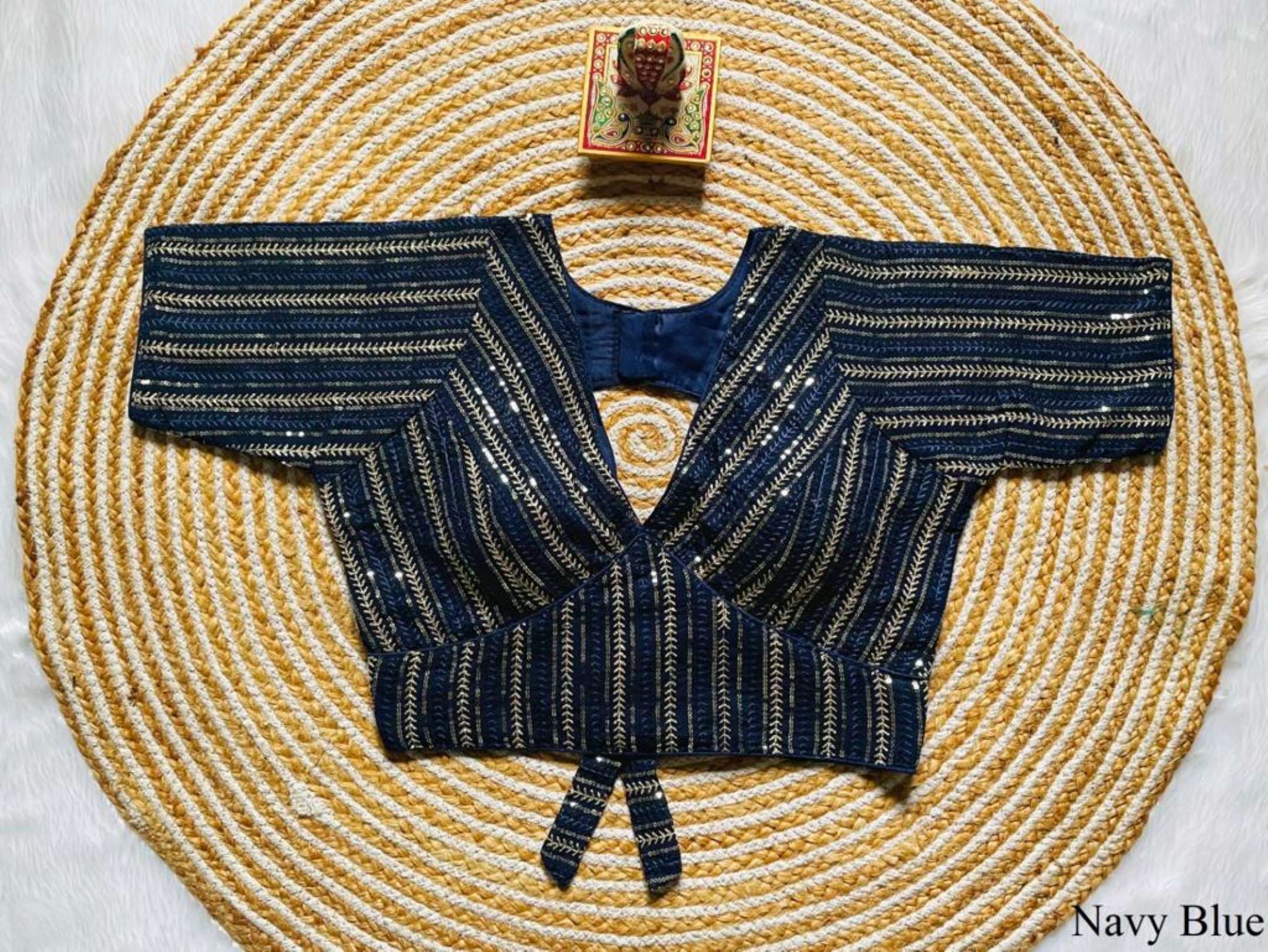 Sumshy Sabyasachi Sequence Faux Georgette Blouse