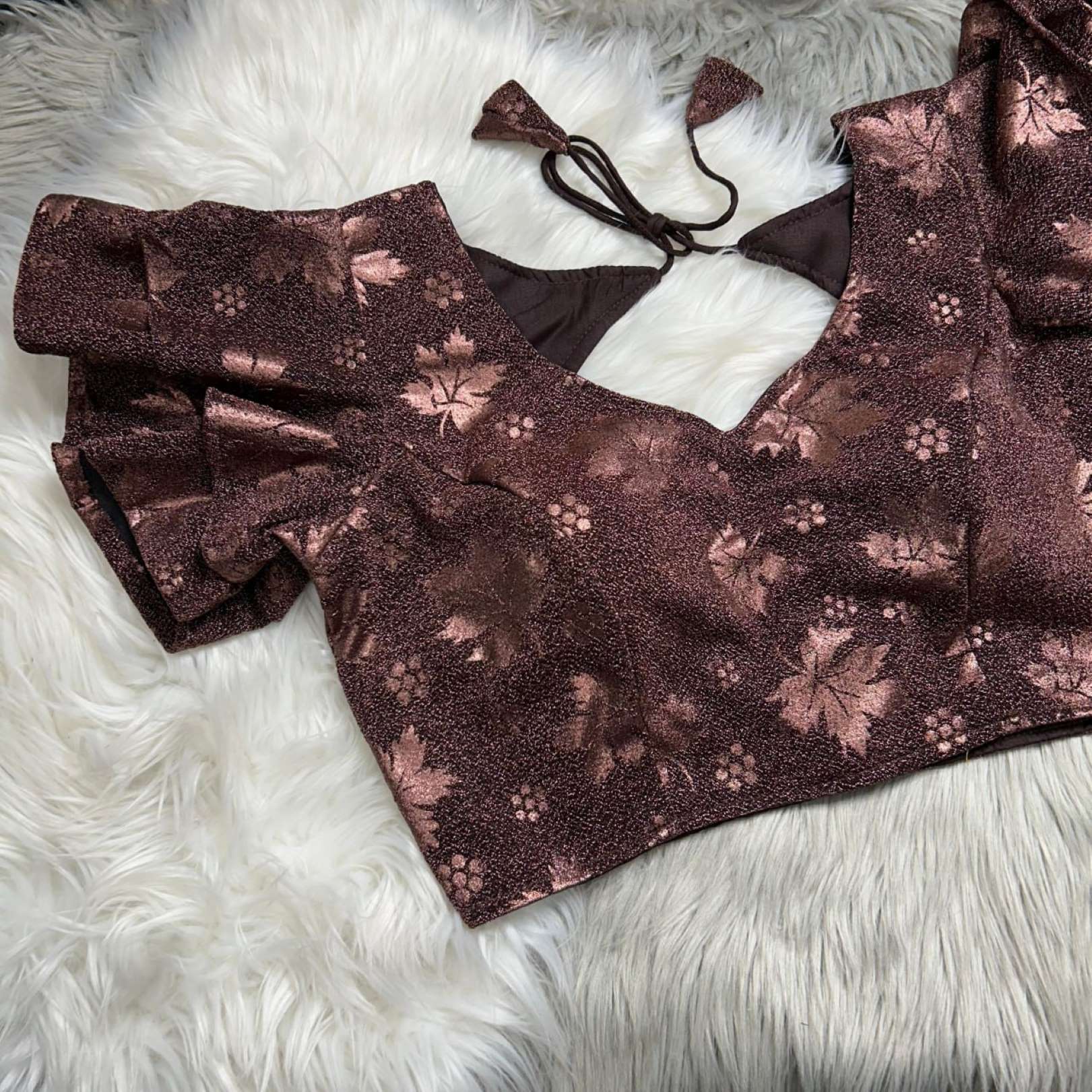 Sumshy Party Wear Ruffle Imported Koria Readymade Blouse