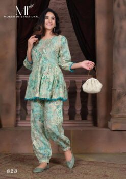 Moksh International Premium Rayon Chanderi Co-ord Set