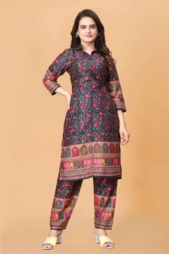 Sumshy Latest New Design Printed Cotton Rayon Co-ord Set