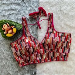 Sumshy Party Wear Embroidery Georgette Readymade Blouse