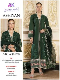 Sumshy Khushbu Ashiyan Heavy Georgette Dress Material