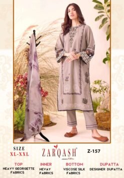 Sumshy Zarqash Latest Designer Heavy Georgette Pakistani Suits