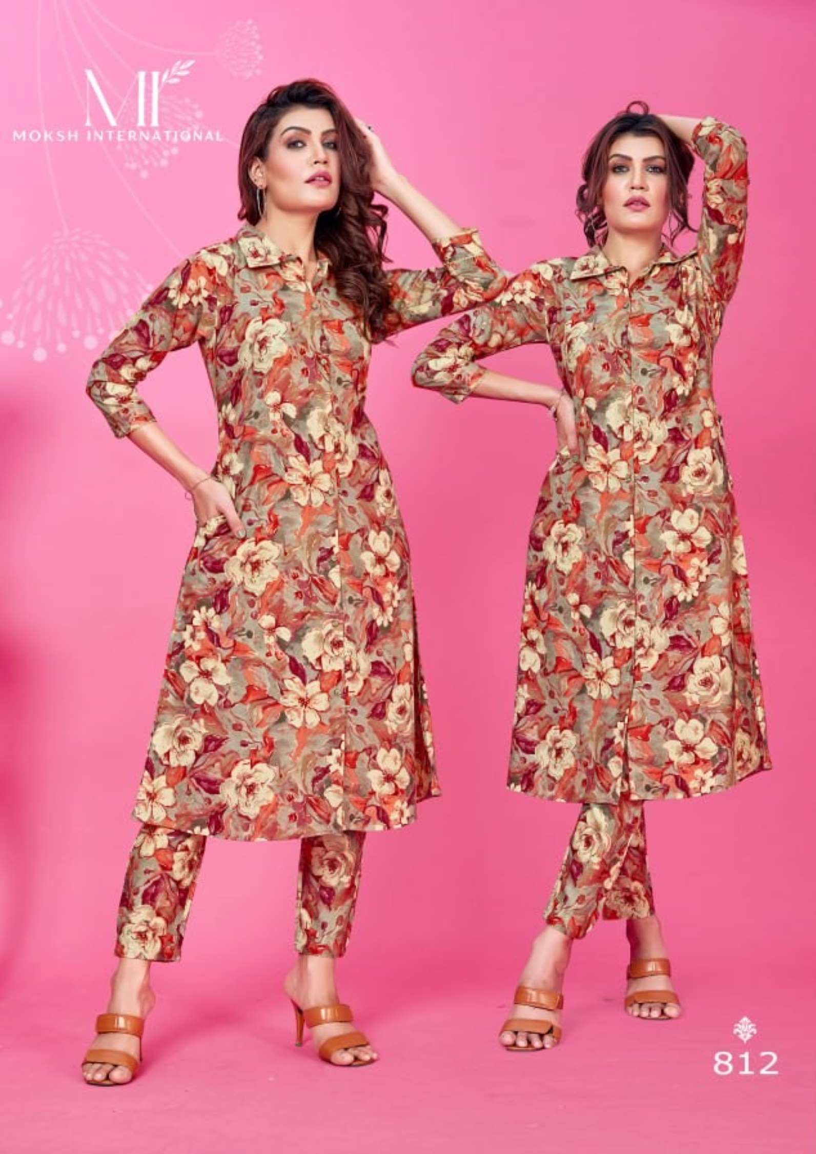 Moksh Wow Printed Premium Rayon Co-ord Set