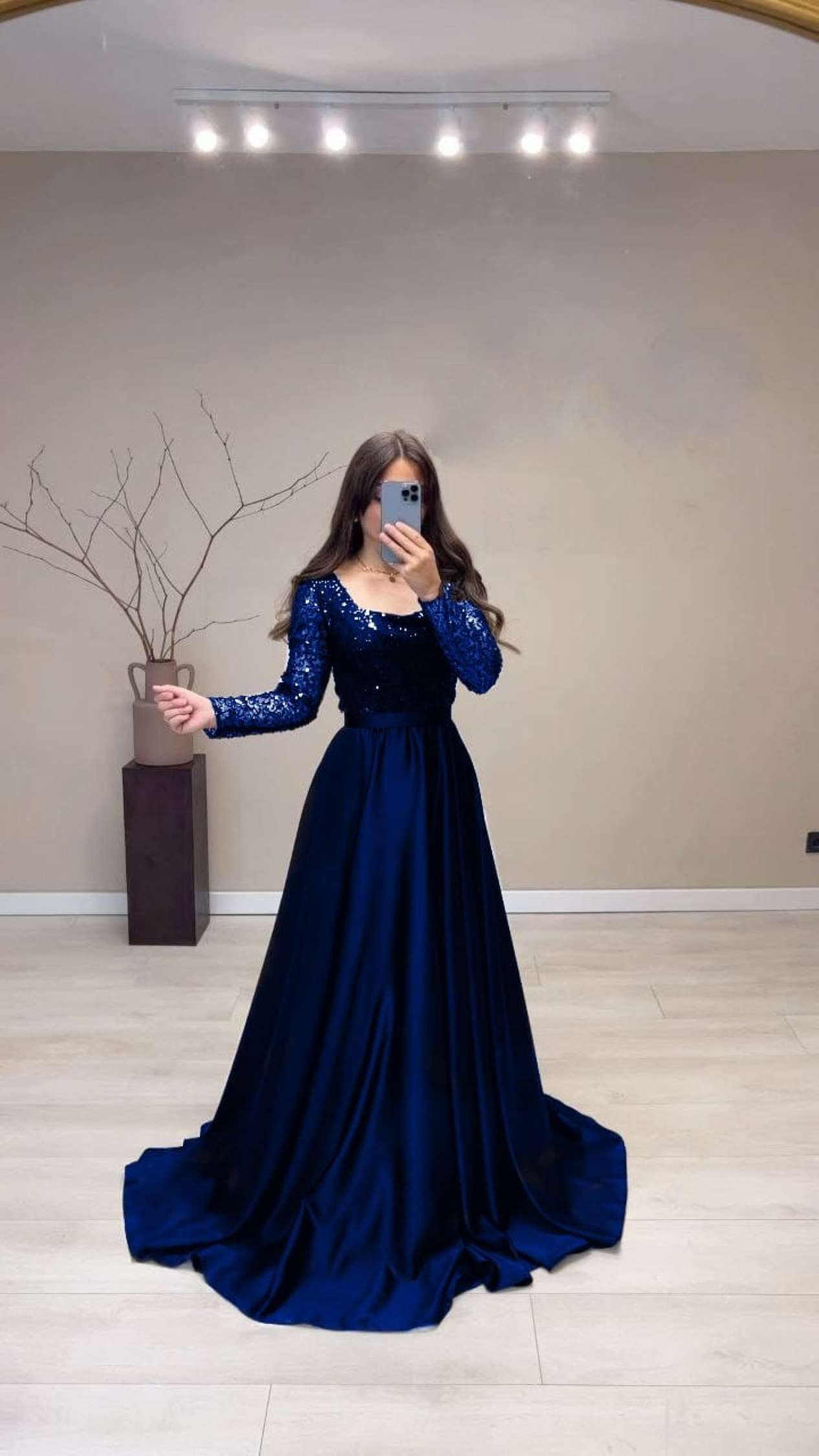 Sumshy Designer Sequence Heavy Silk Gown