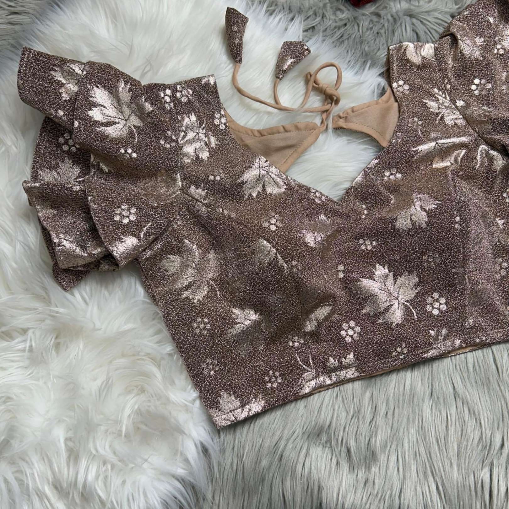 Sumshy Party Wear Ruffle Imported Koria Readymade Blouse