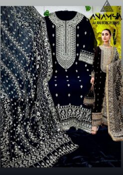 Sumshy Anamsa Latest Black Georgette Dress Material