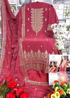 Sumshy Khusbhu Ashiyan Embroidery Georgette Dress Material