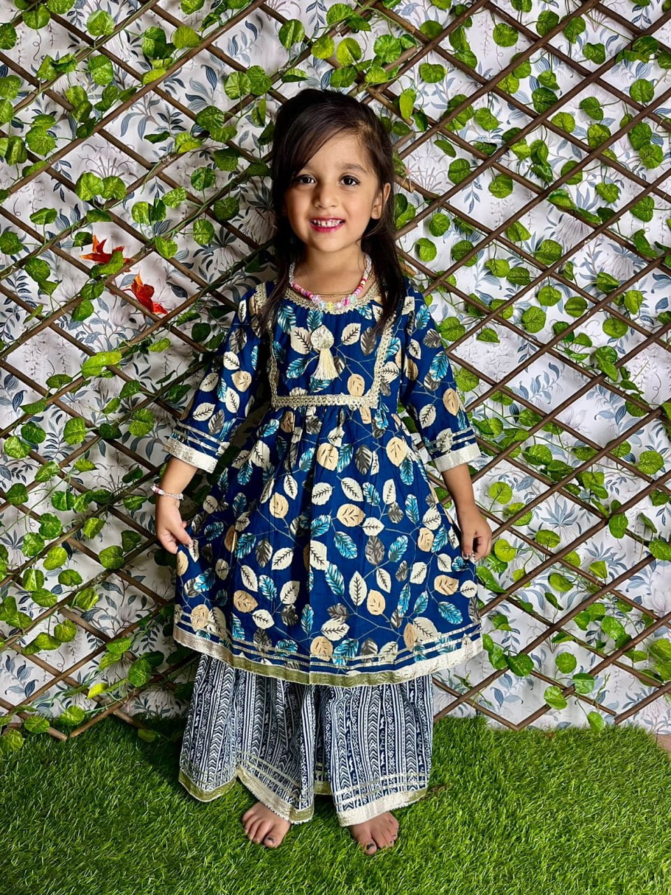 Sumshy Cotton Sharara Suit Kid Wear Fancy Collection Online