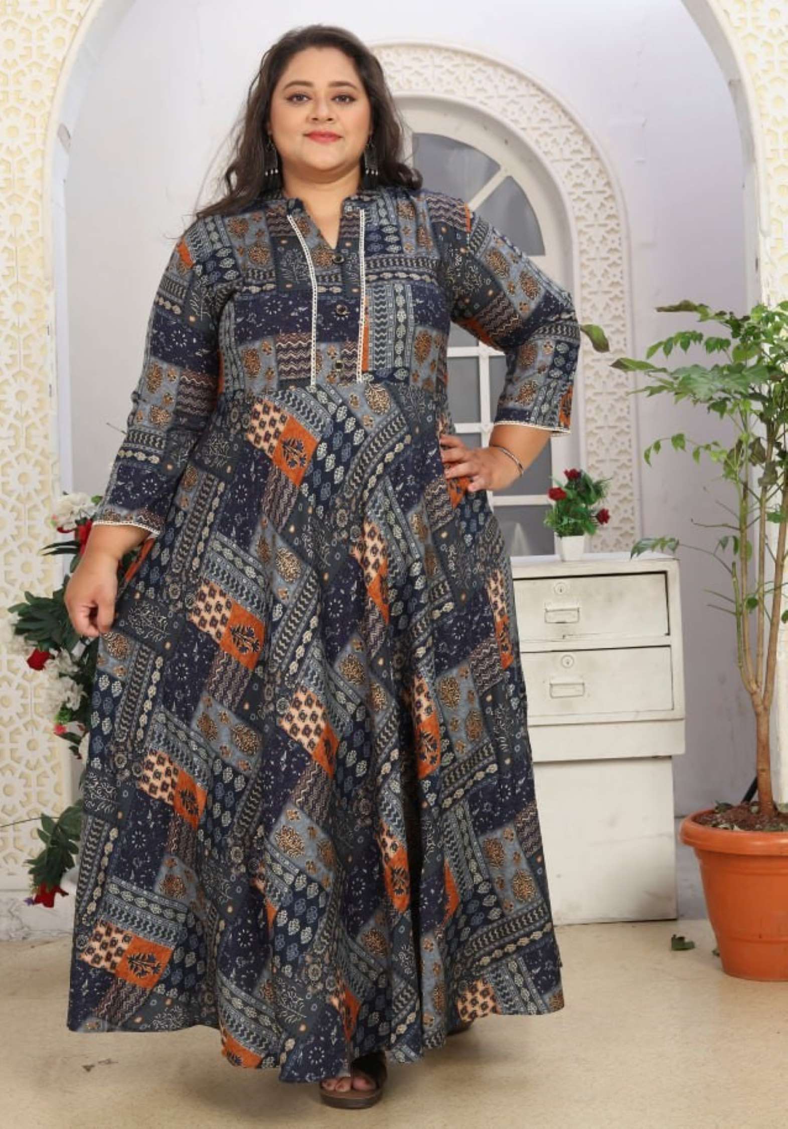 Moksh Tree Vol 1 Printed Premium Rayon Gown