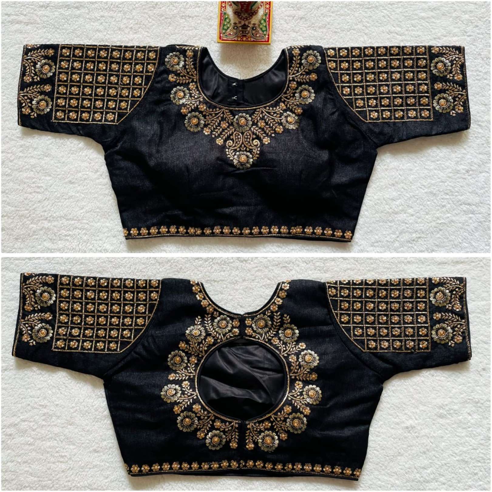 Sumshy Designer Embroidered Pure Cotton Readymade Blouse