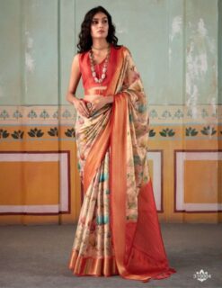 Rajpath Rubika Wedding Wear Tissue Kanchivaram Printed Saree