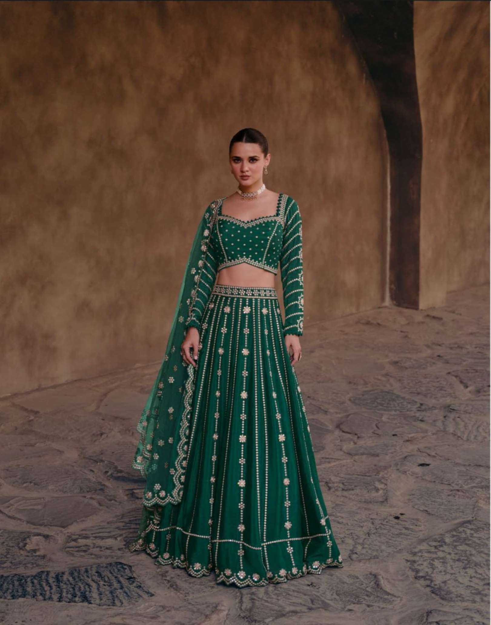 Sayuri Riwayaat Designer Real Chinon Silk Lehenga Choli