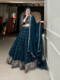 Sumshy Wedding Wear Georgette Embroidery Lehenga Choli