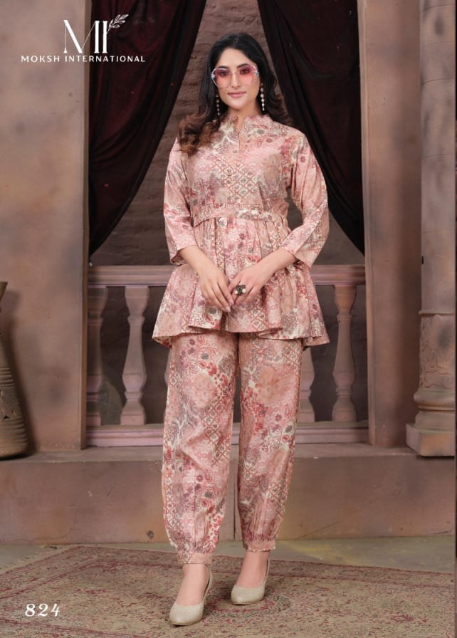 Moksh International Premium Rayon Chanderi Co-ord Set