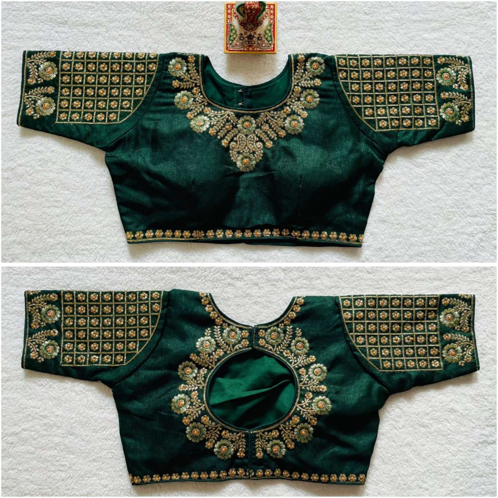 Sumshy Designer Embroidered Pure Cotton Readymade Blouse