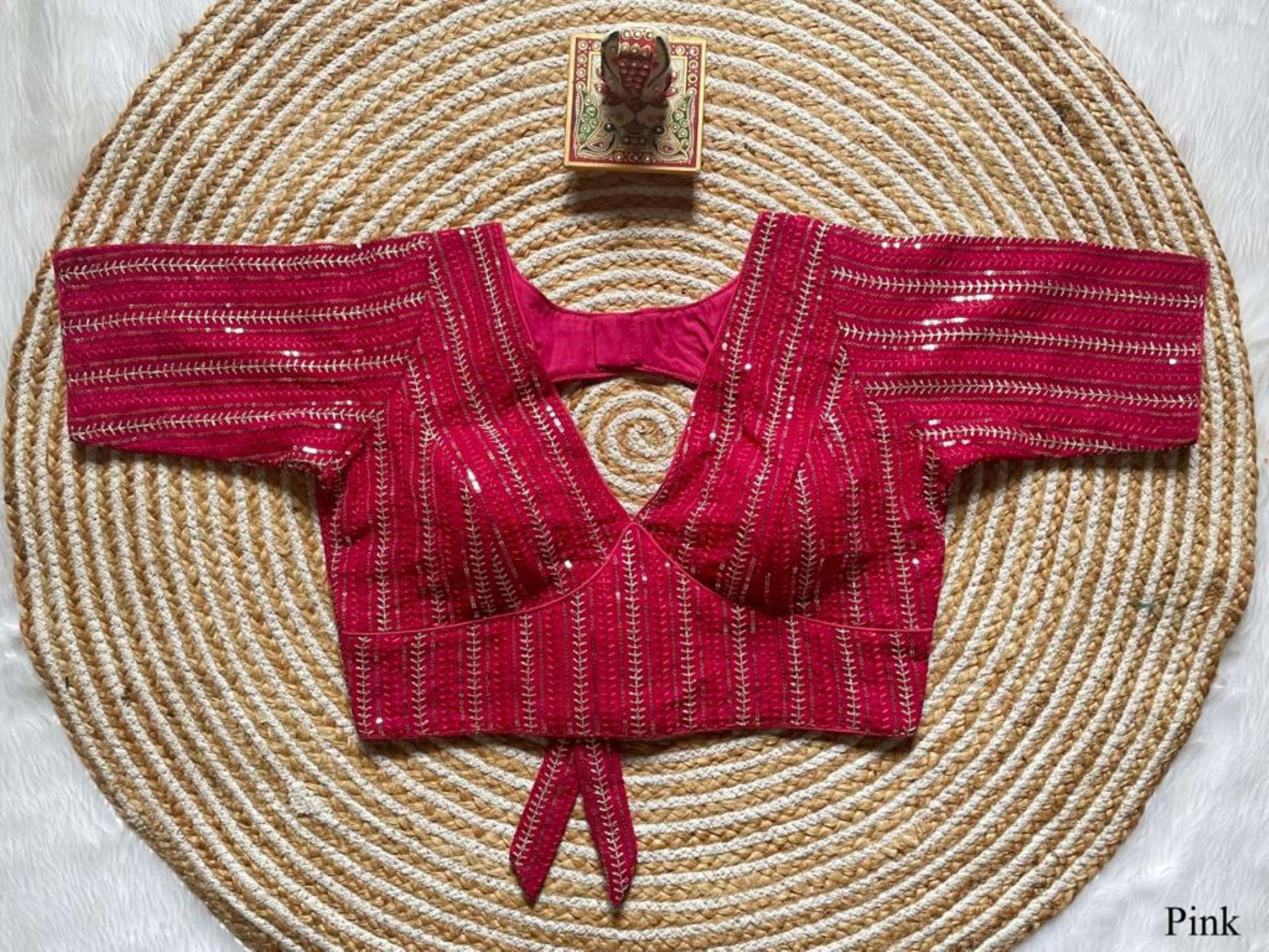 Sumshy Sabyasachi Sequence Faux Georgette Blouse