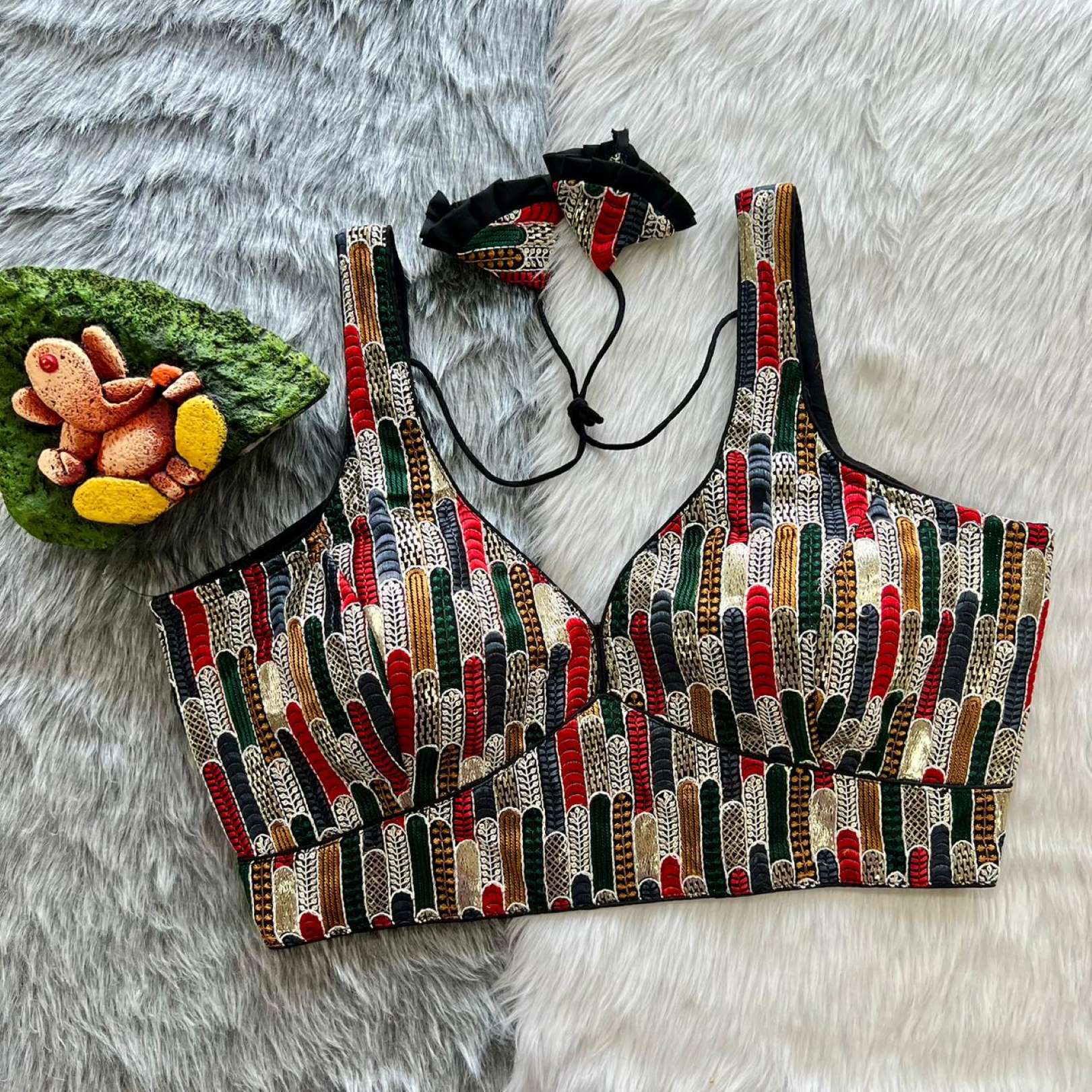 Sumshy Party Wear Embroidery Georgette Readymade Blouse