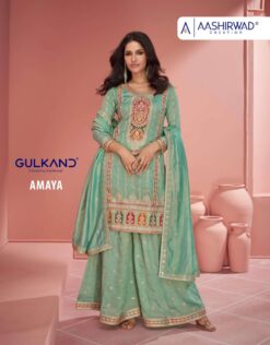 Aashirwad Amaya Designer Organza Samar Silk Readymade Dress