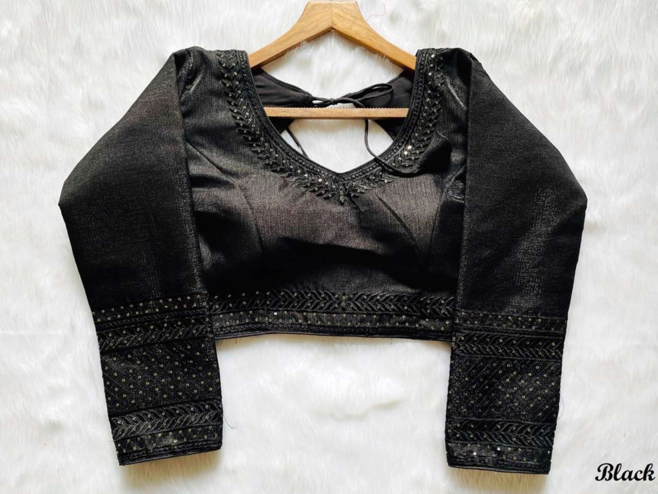 Sumshy Wedding Wear Sequence Milan Silk Blouse Online