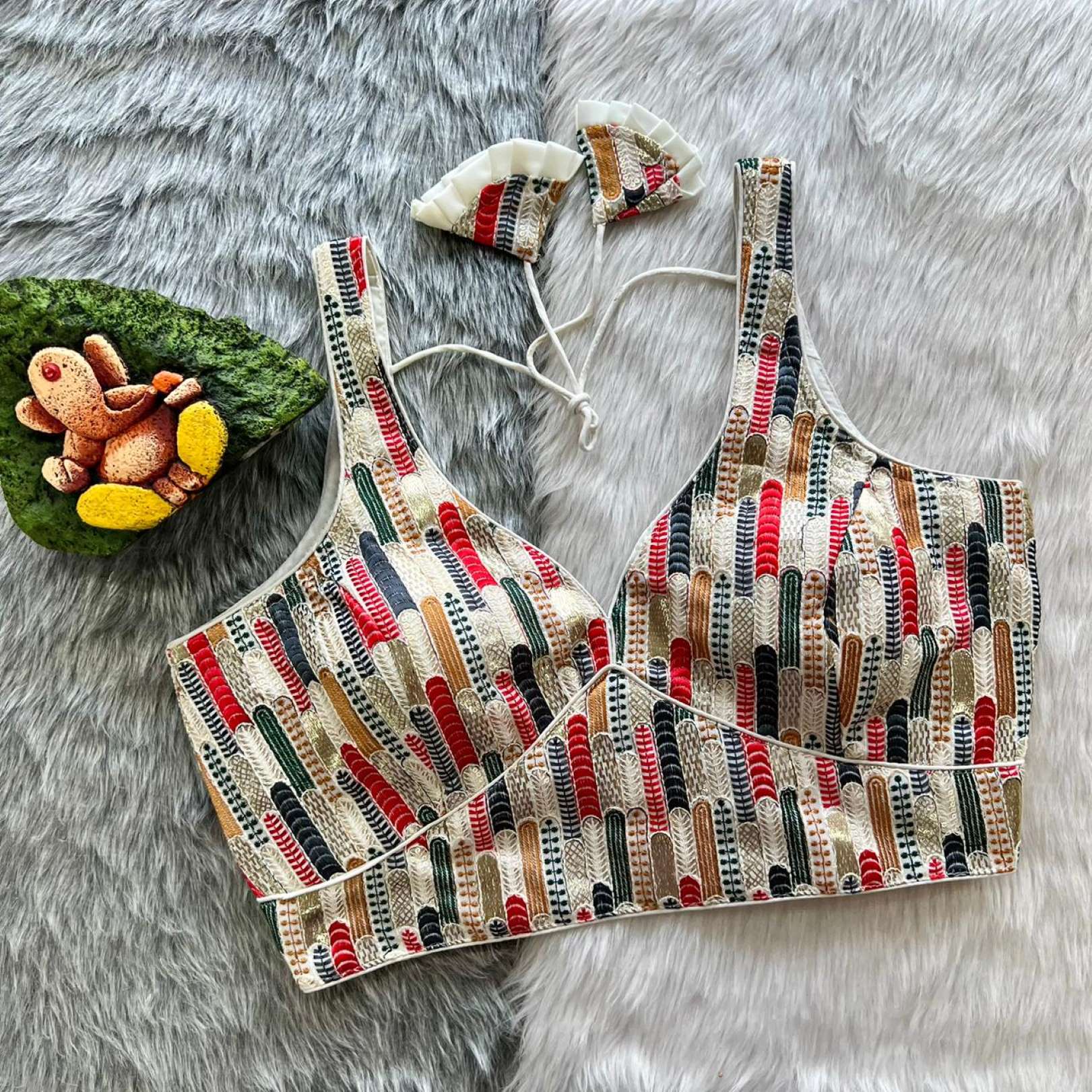 Sumshy Party Wear Embroidery Georgette Readymade Blouse