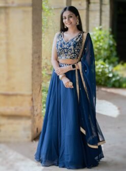 Sumshy Party Wear Embroidery Georgette Lehenga Choli