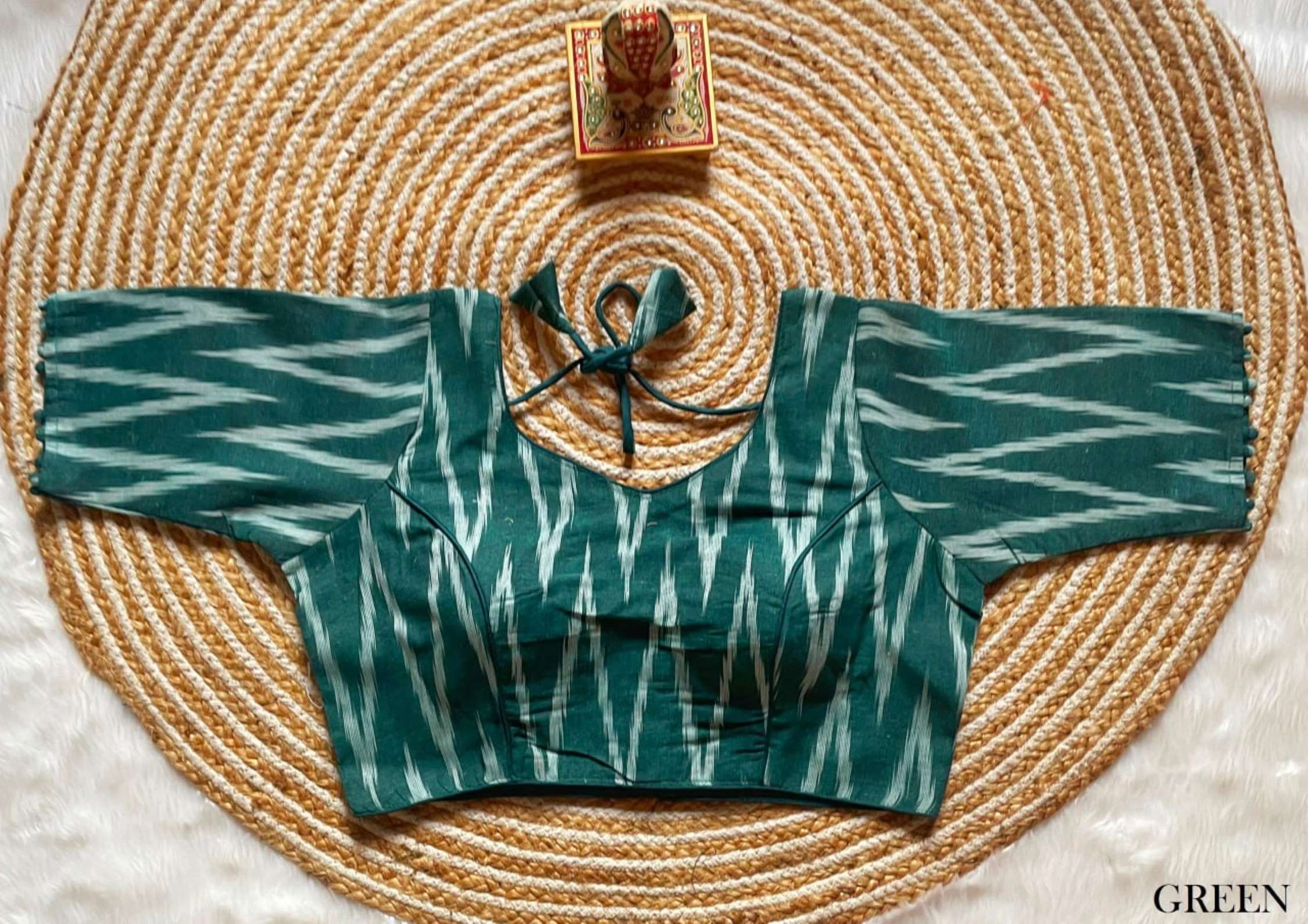 Sumshy Ladies Wear Zig Zag Print Milan Silk Readymade Blouse