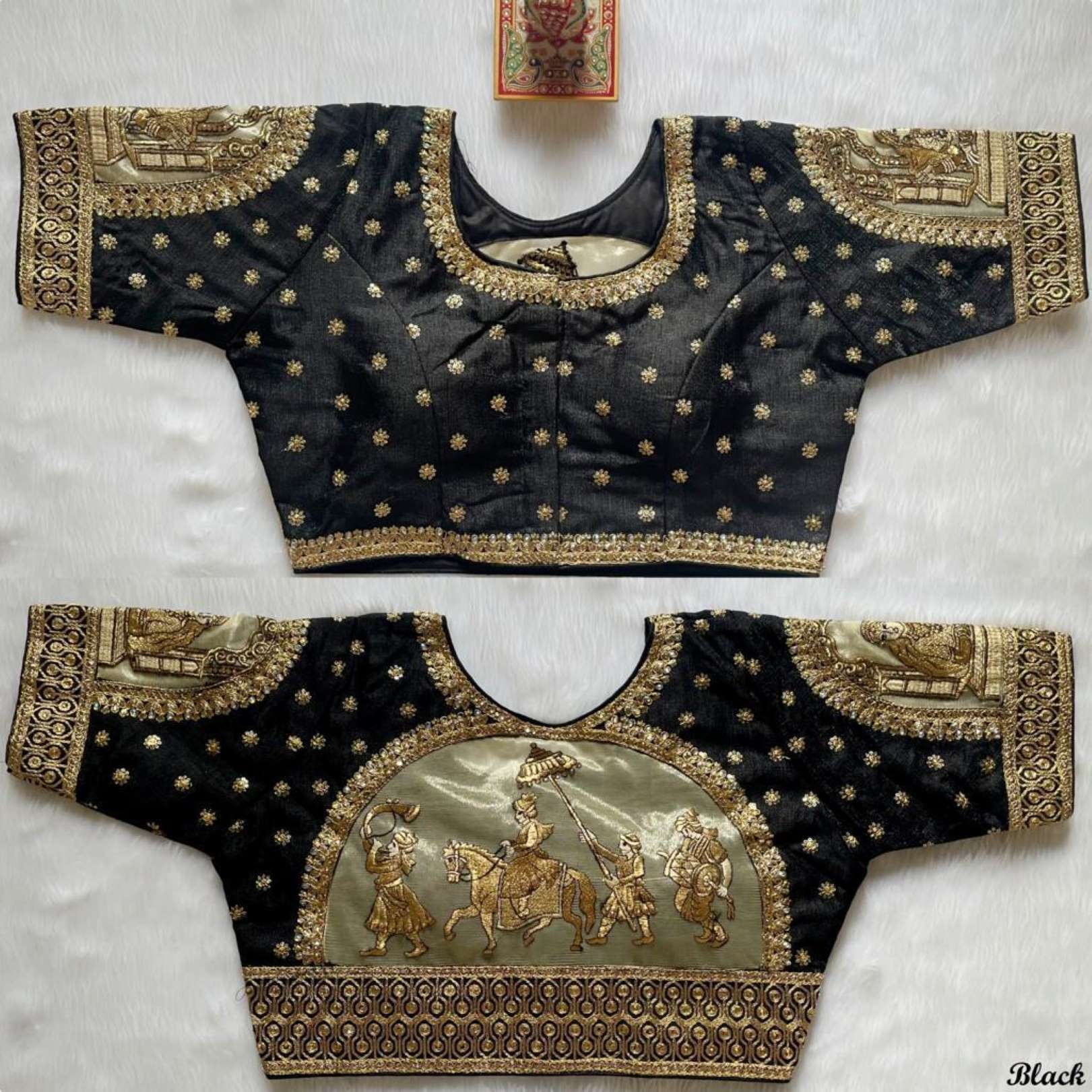 Sumshy Bridal Wear Sequence Milan Silk Readymade Blouse
