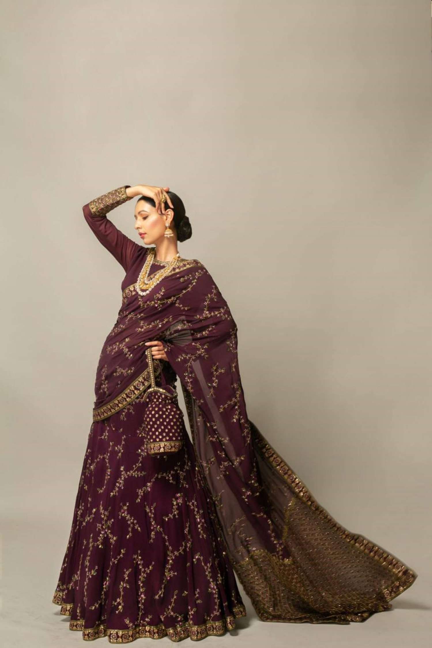 Sumshy Wedding Wear Faux Georgette Readymade Lehenga