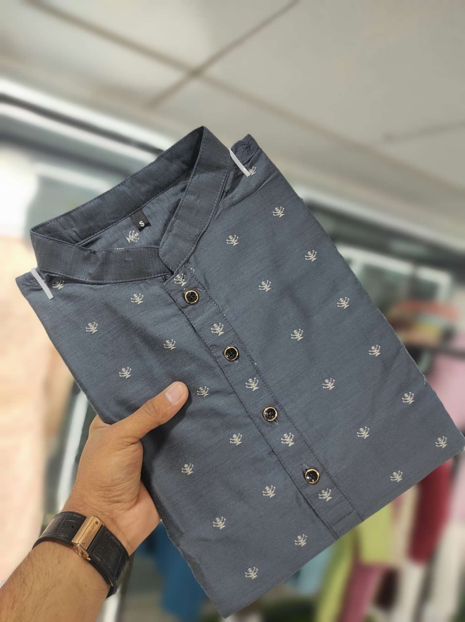 Sumshy Butti Weaving Viscose Mens Kurta Pajama
