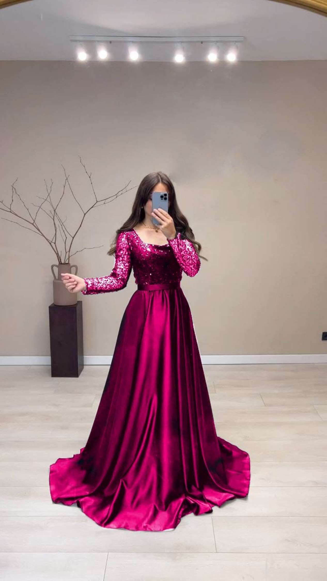 Sumshy Designer Sequence Heavy Silk Gown