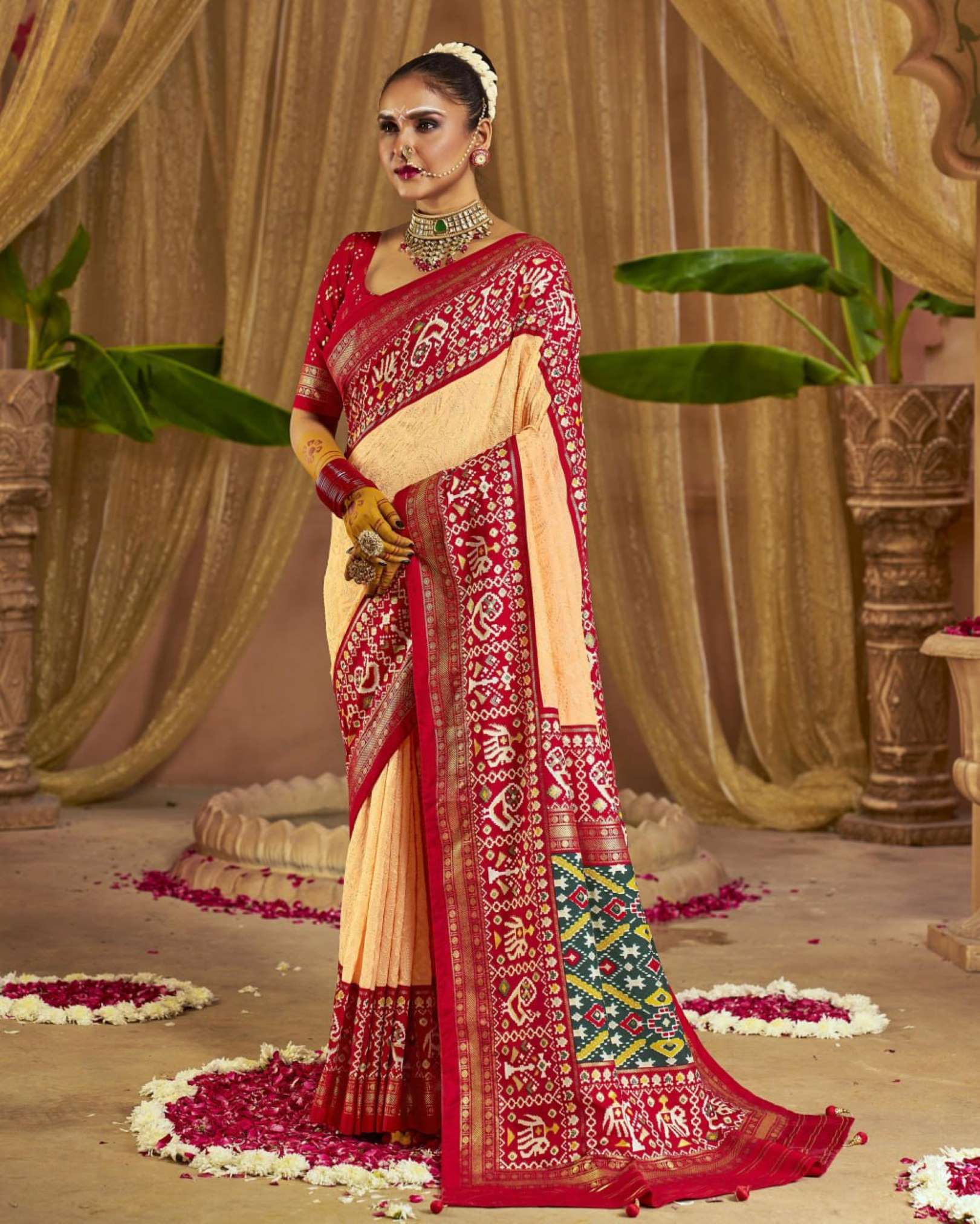 Sumshy Wedding Wear Premium Georgette Sarees