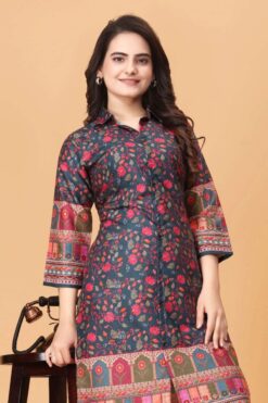 Sumshy Latest New Design Printed Cotton Rayon Co-ord Set