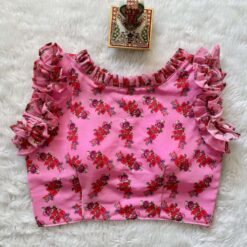 Sumshy Party Wear Floral Print Georgette Readymade Blouse