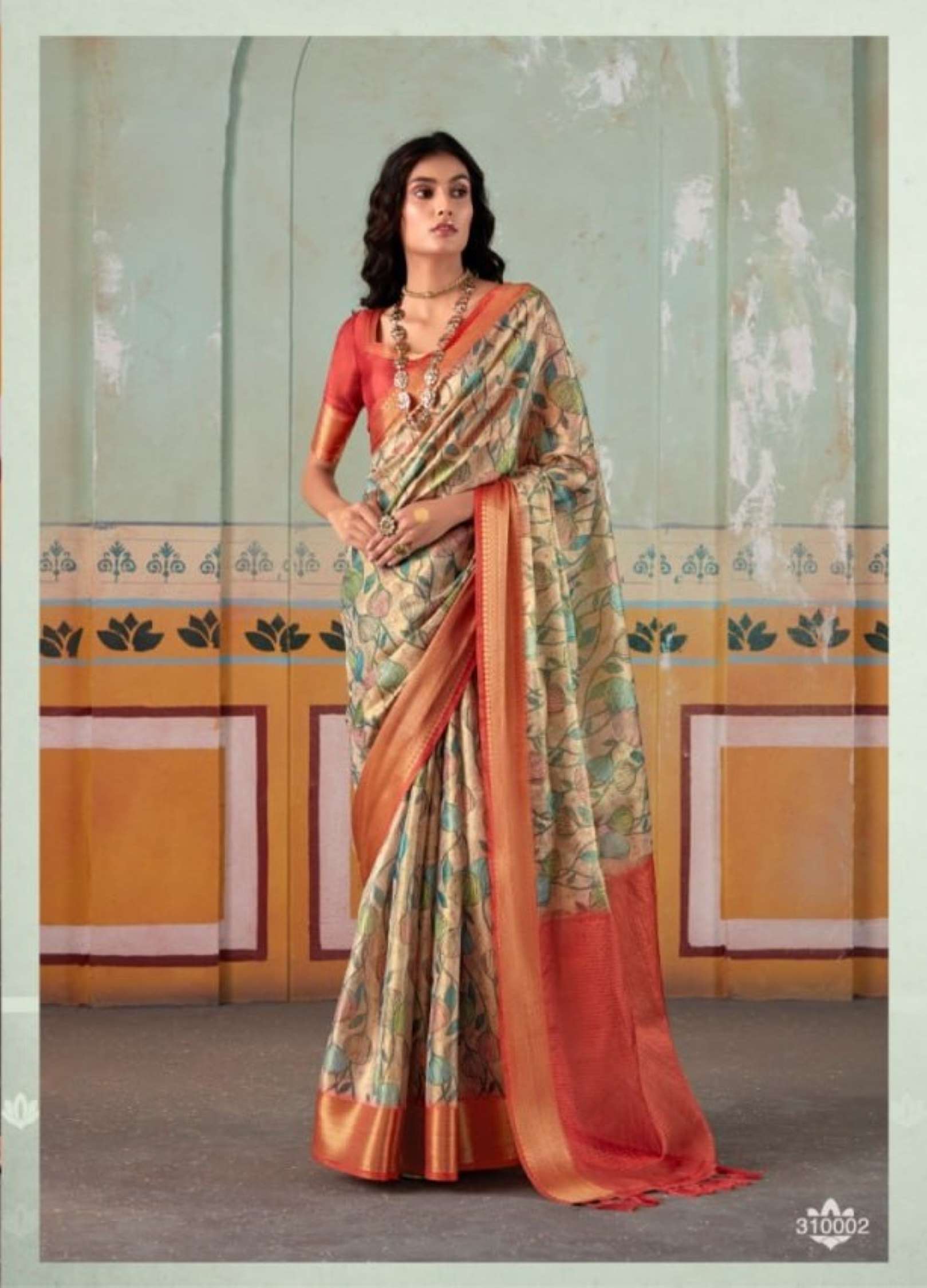 Rajpath Rubika Wedding Wear Tissue Kanchivaram Printed Saree