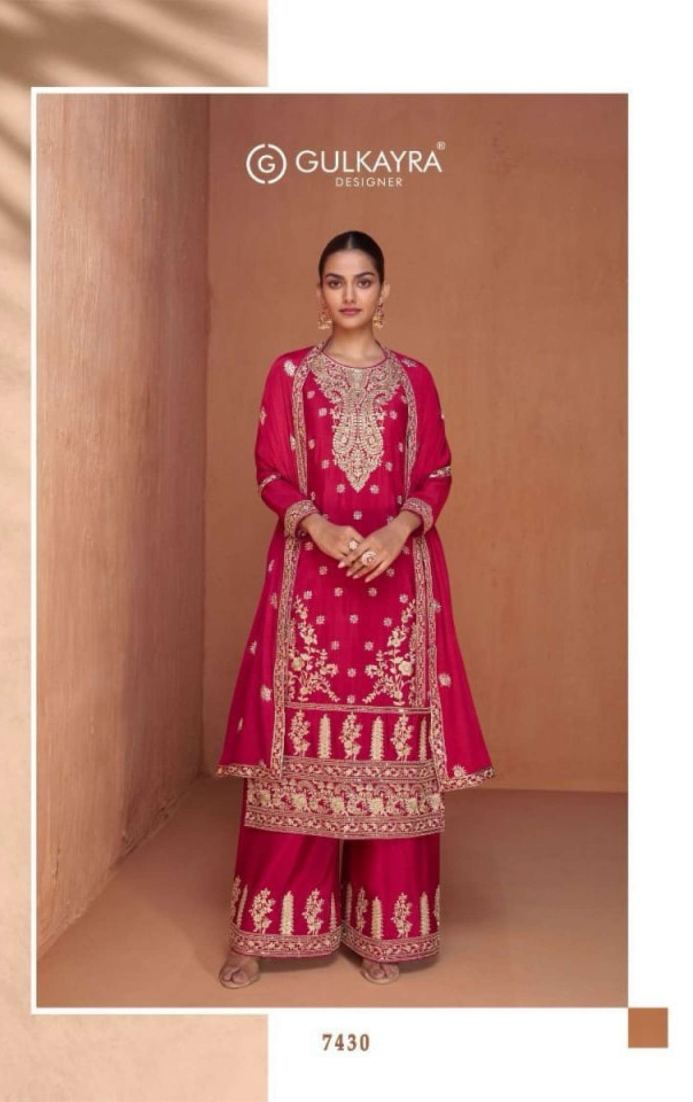 Gulkayra Gazal Wedding Wear Real Chinon Readymade Suit