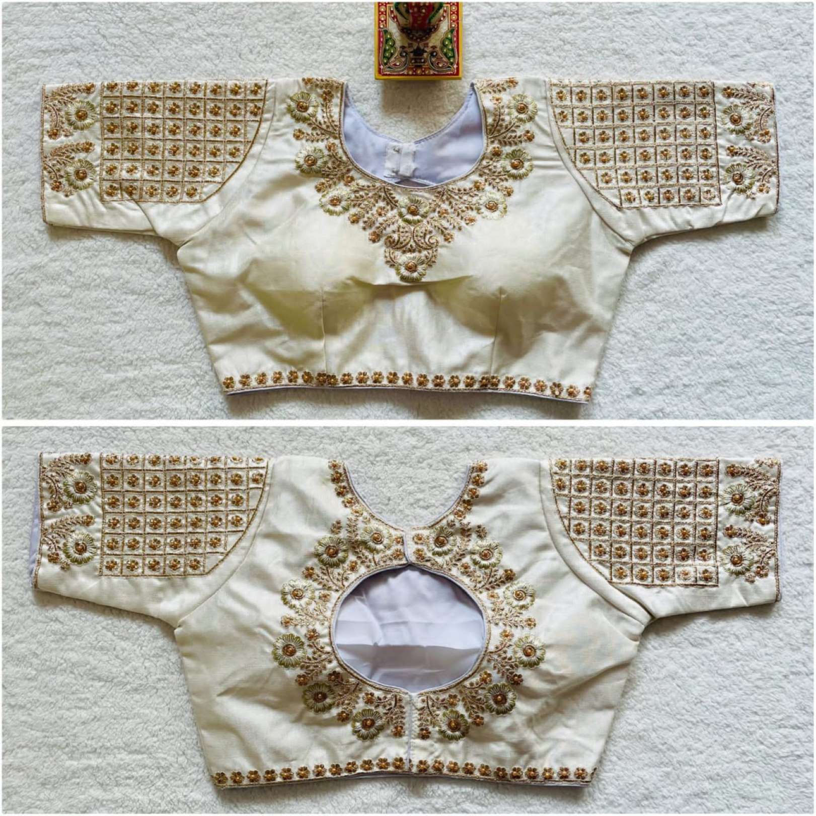 Sumshy Designer Embroidered Pure Cotton Readymade Blouse