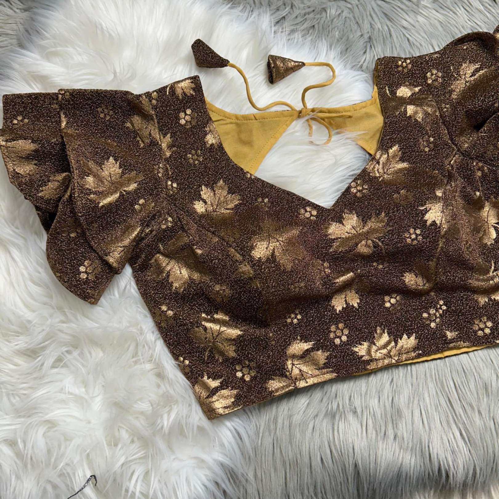 Sumshy Party Wear Ruffle Imported Koria Readymade Blouse