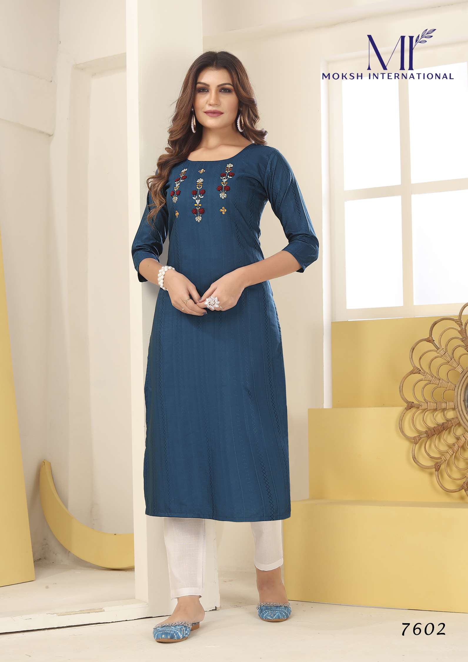 Moksh International Diva Vision Silk Ladies Kurtis